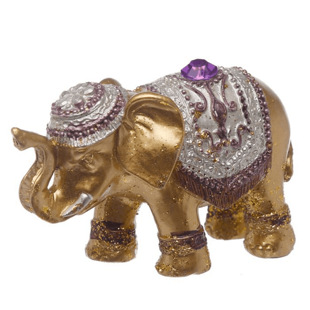 Porte-Encens Eléphant Doré