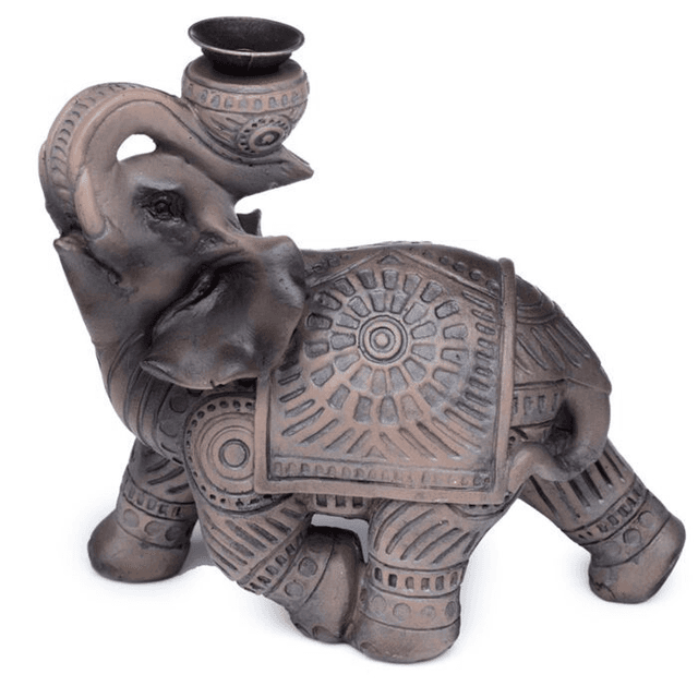 Brûleur d&#039;Encens à Refoulement Reflux Backflow Peace of the East - Eléphant Effet Bois