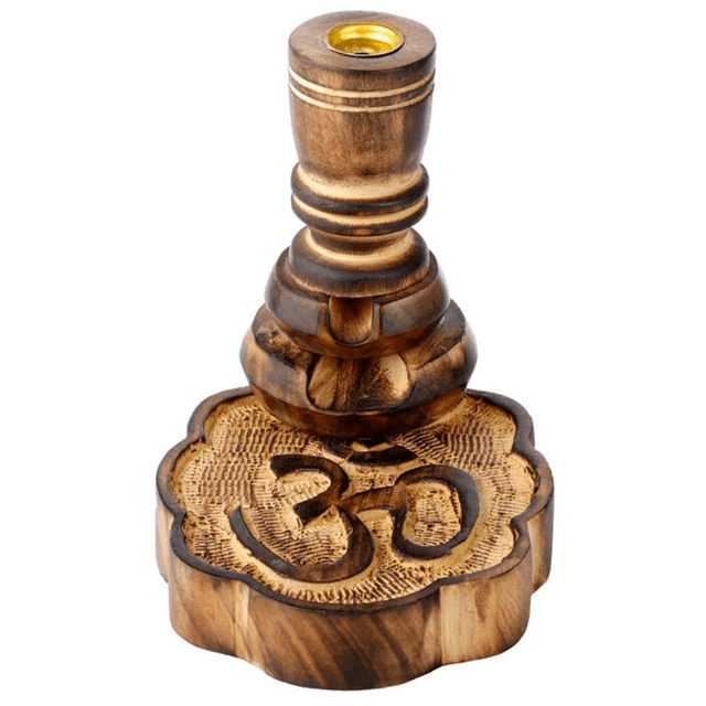 Brûleur d&#039;Encens à Refoulement Reflux Backflow en Bois de Manguier