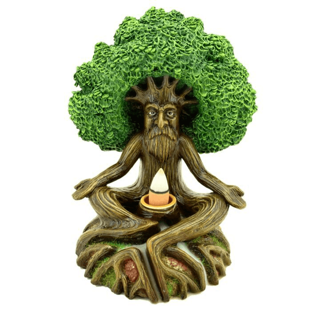 Brûleur d&#039;Encens à Refoulement Reflux Backflow - Homme Arbre